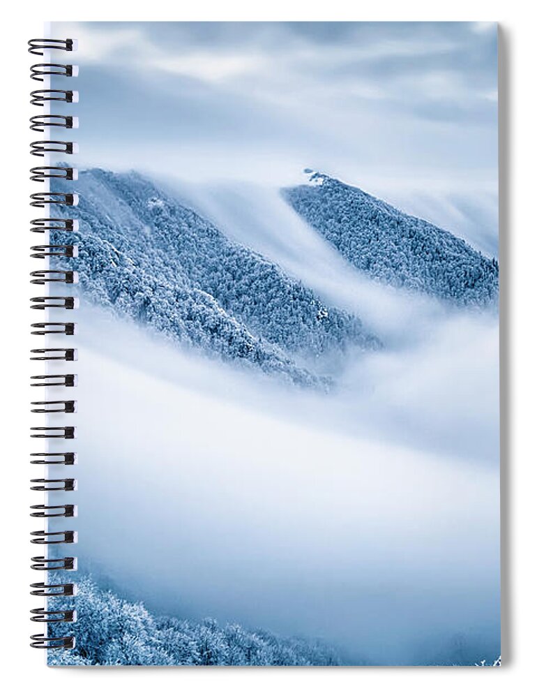 Balkan Mountains Spiral Notebook featuring the photograph Kingdom Of the Mists by Evgeni Dinev