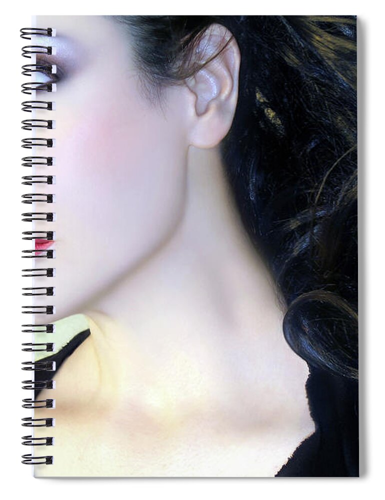 Portrait Spiral Notebook featuring the photograph Kissed by the Light by Jaeda DeWalt
