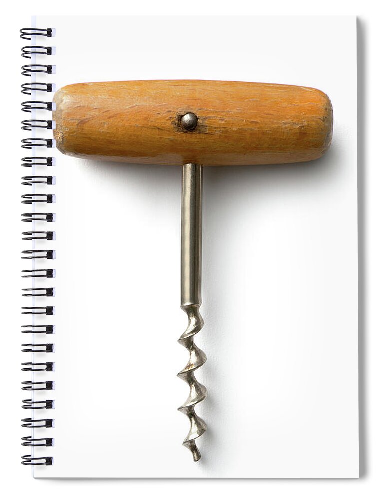 Corkscrew Spiral Notebook featuring the photograph Kitchen Utensils Corkscrew by Floortje