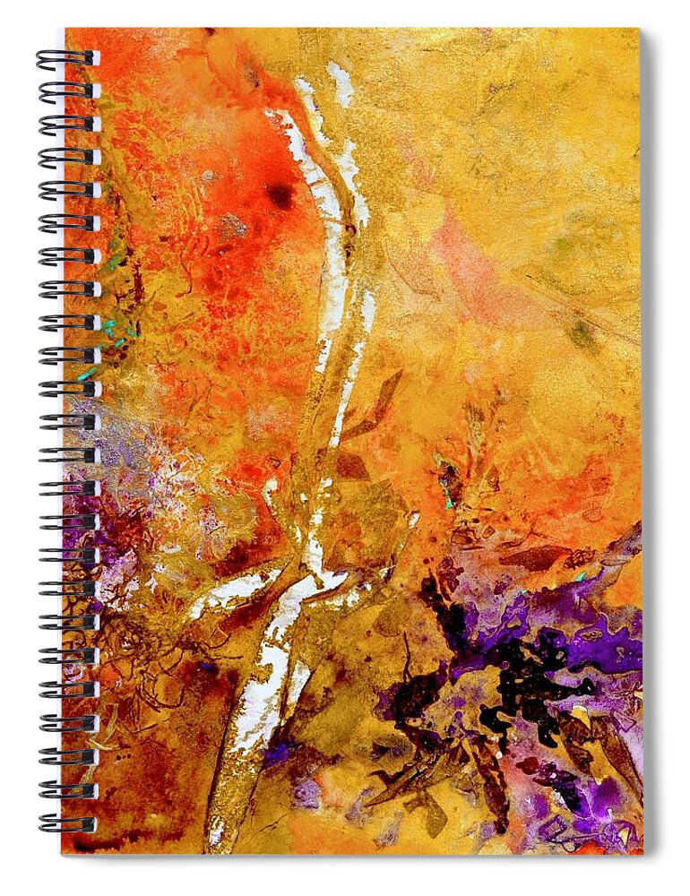  Spiral Notebook featuring the painting Kitsukuroi by Beverley Harper Tinsley