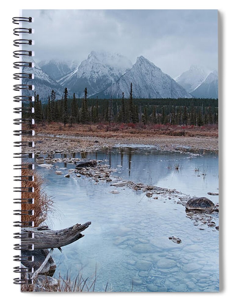 Canada Spiral Notebook featuring the photograph Kootenay Plains Reflecting Pools 4 by Catherine Reading