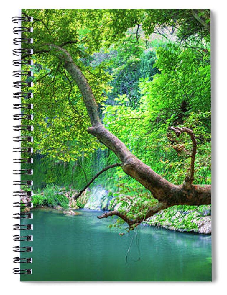 Turkish Riviera Spiral Notebook featuring the photograph Kursunlu Waterfall Nature Park by Sun Travels