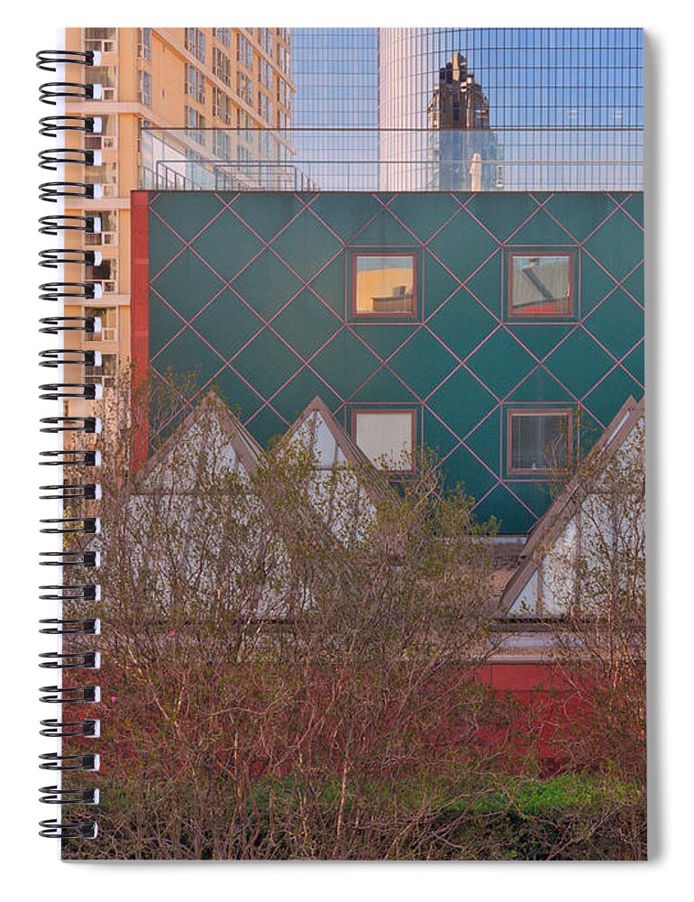 Art Spiral Notebook featuring the photograph L.A. Art by Kevin Bergen