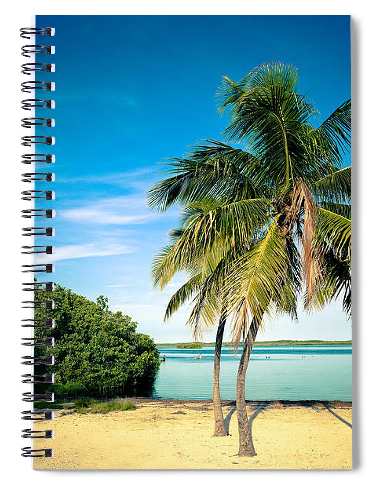 Scenics Spiral Notebook featuring the photograph Lagoon Beach In The Florida Keys by Thepalmer