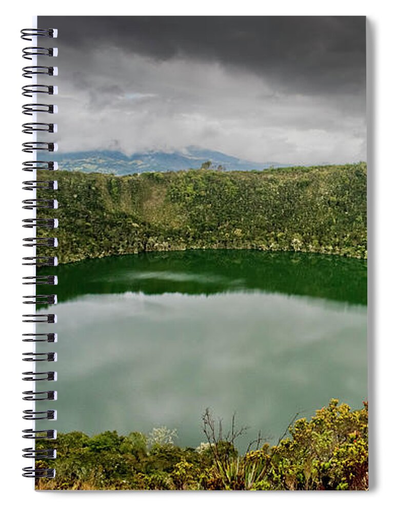 Scenics Spiral Notebook featuring the photograph Laguna De Guatavita by Rafael David De La Vega