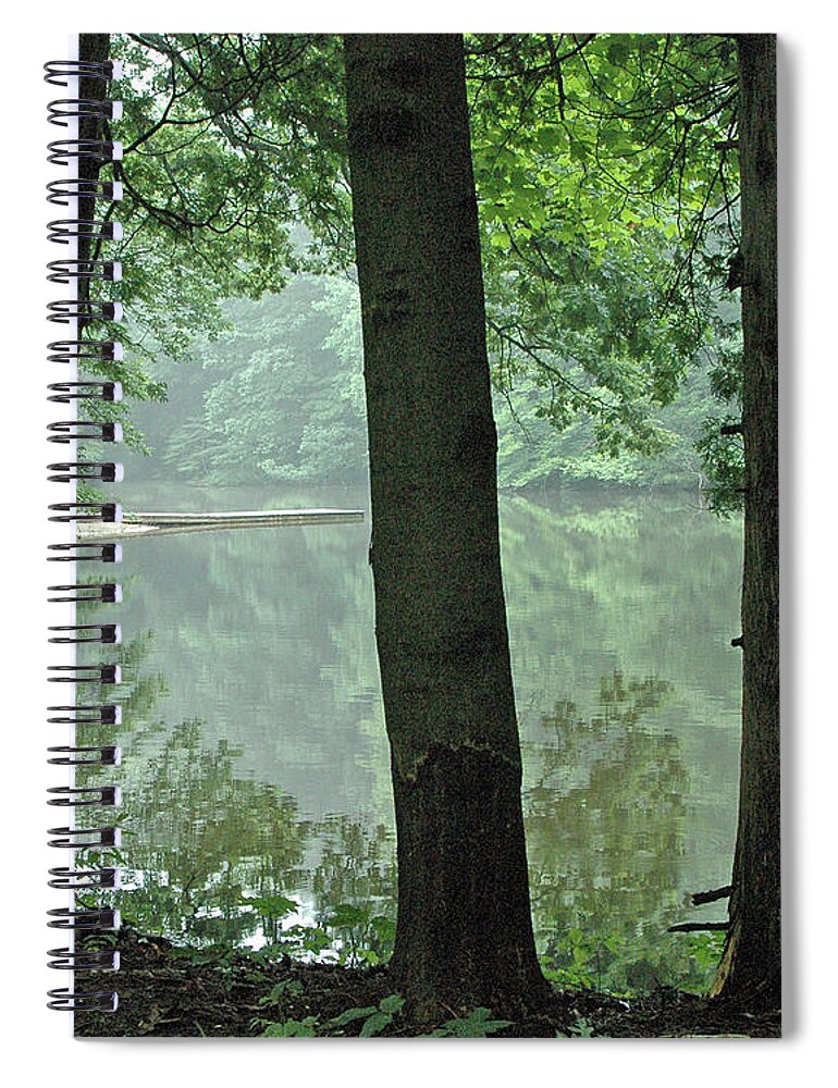 Lake Spiral Notebook featuring the photograph Lake by Minnie Gallman