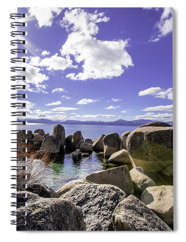 Lake Tahoe Water Spiral Notebook featuring the photograph Lake Tahoe 4 by Rocco Silvestri
