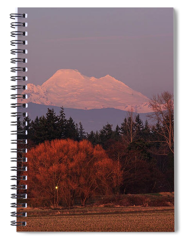 Skagit Valley Spiral Notebook featuring the photograph Last Light by Briand Sanderson