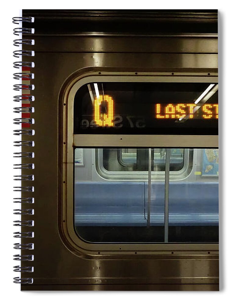 Conceptual Spiral Notebook featuring the photograph Last Stop Q by Az Jackson