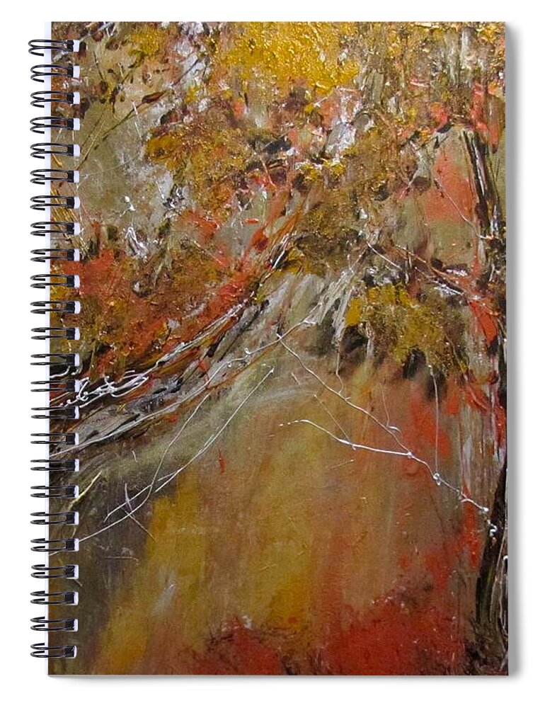 Fall Spiral Notebook featuring the painting Late Fall by Barbara O'Toole