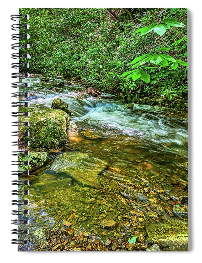 Mountains Spiral Notebook featuring the photograph Laurel Creek Cool by Dale R Carlson