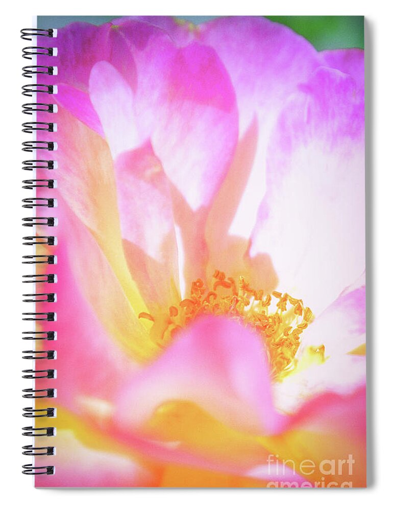 Garden Spiral Notebook featuring the photograph Layers of Happiness by Becqi Sherman