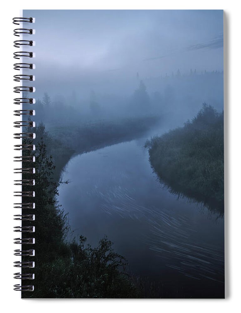 River Spiral Notebook featuring the photograph Lazy River by Dan Jurak