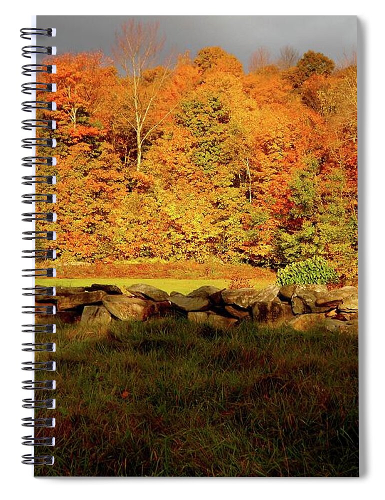 Vermont Spiral Notebook featuring the photograph Leaf Peeper Season in Vermont by Linda Stern