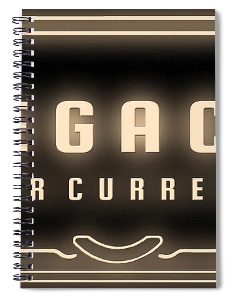  Spiral Notebook featuring the digital art Legacy Over Currency by Hustlinc