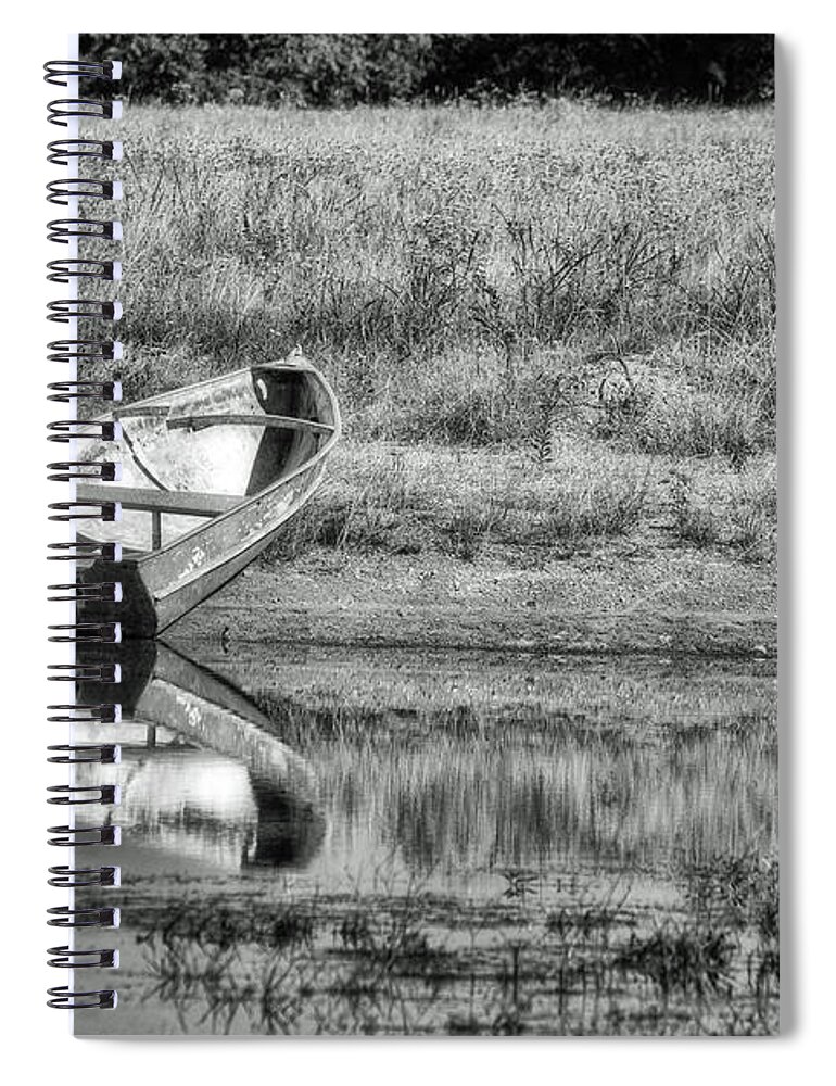 Black And White Spiral Notebook featuring the photograph Let's Go Fishing by Ronnie Prcin
