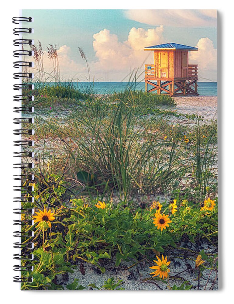 Beach Spiral Notebook featuring the photograph Lido Beach by Rod Best