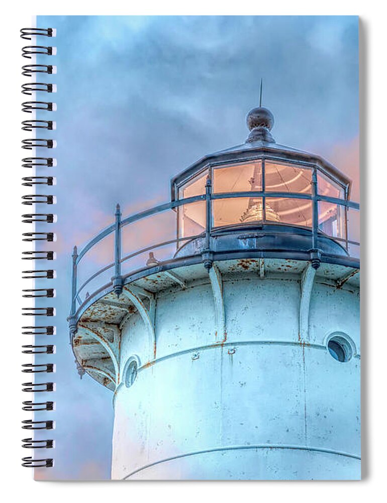 Lighhouse Spiral Notebook featuring the photograph Light shining by JBK Photo Art