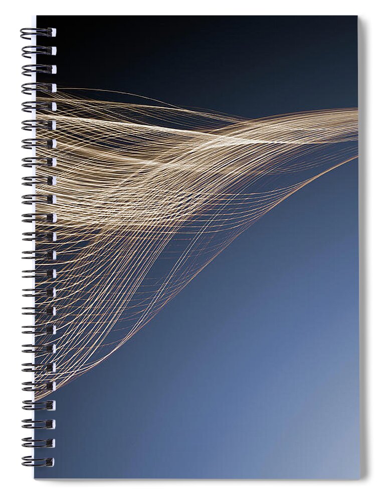 Internet Spiral Notebook featuring the photograph Light Streams Flowing Over Gradient by John M Lund Photography Inc