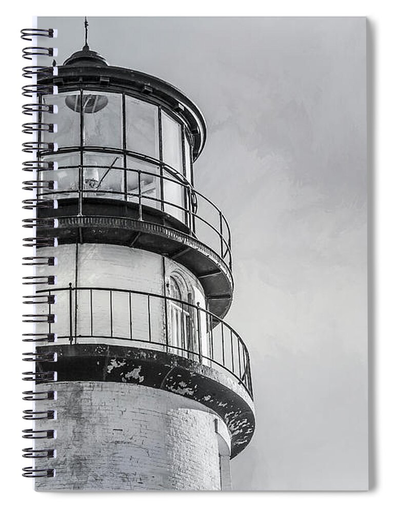 Lighthouse Spiral Notebook featuring the photograph Lighthouse by JBK Photo Art