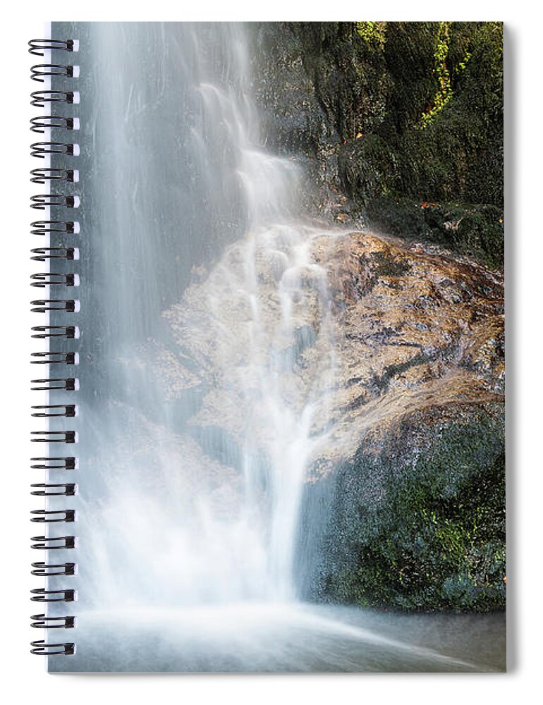 Waterfall Spiral Notebook featuring the photograph Lights and shadows - 3 by Paul MAURICE