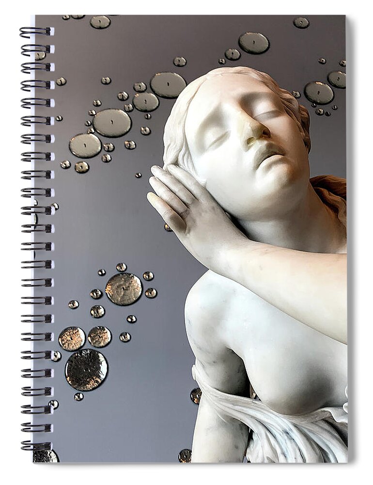 Female Spiral Notebook featuring the photograph Listening by Phil Cardamone