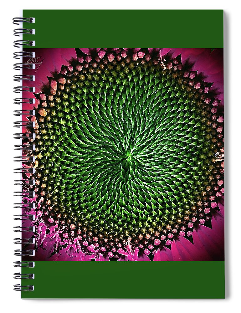 Abstract Spiral Notebook featuring the photograph Little Shop of Horrors by Michael Frank
