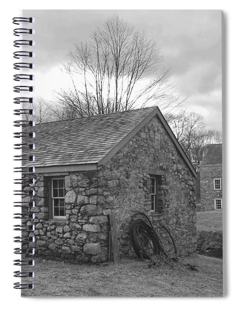 Waterloo Village Spiral Notebook featuring the photograph Lock House and Store - Waterloo Village by Christopher Lotito