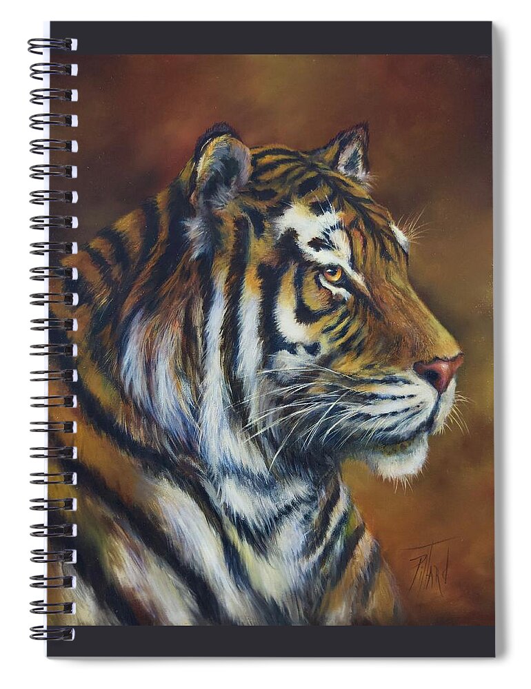 Wild Life Spiral Notebook featuring the painting Looking ahead by Lynne Pittard