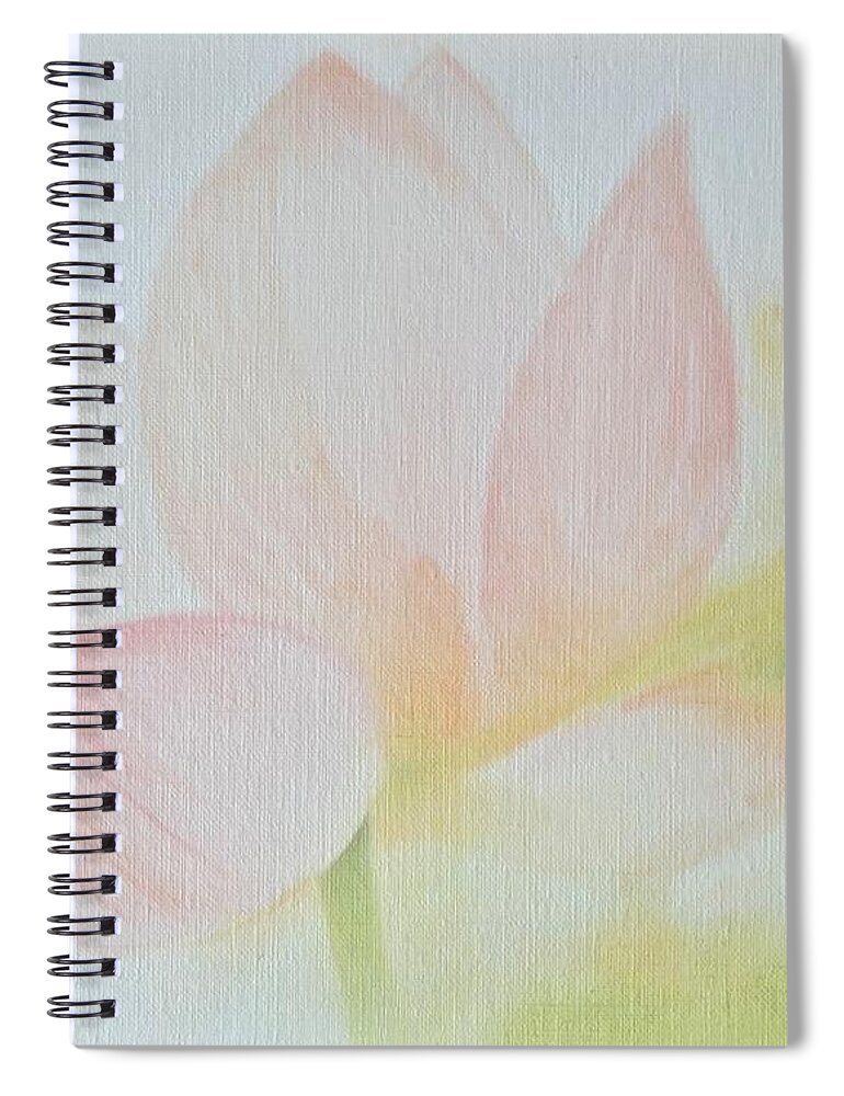 Lotus Flower Spiral Notebook featuring the painting Lotus In Light by Cara Frafjord