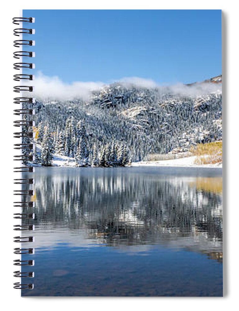 Lower Cataract Lake Spiral Notebook featuring the photograph Lower Cataract Lake Special Order Pano by Stephen Johnson