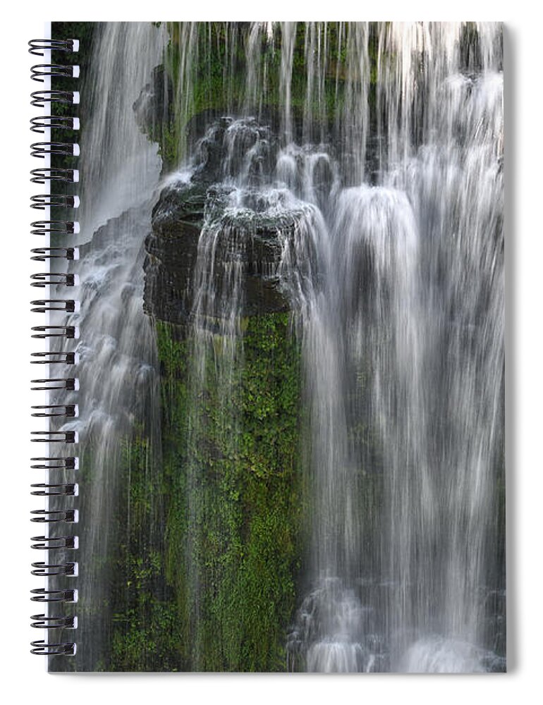 Burgess Falls Spiral Notebook featuring the photograph Lower Falls 2 by Phil Perkins