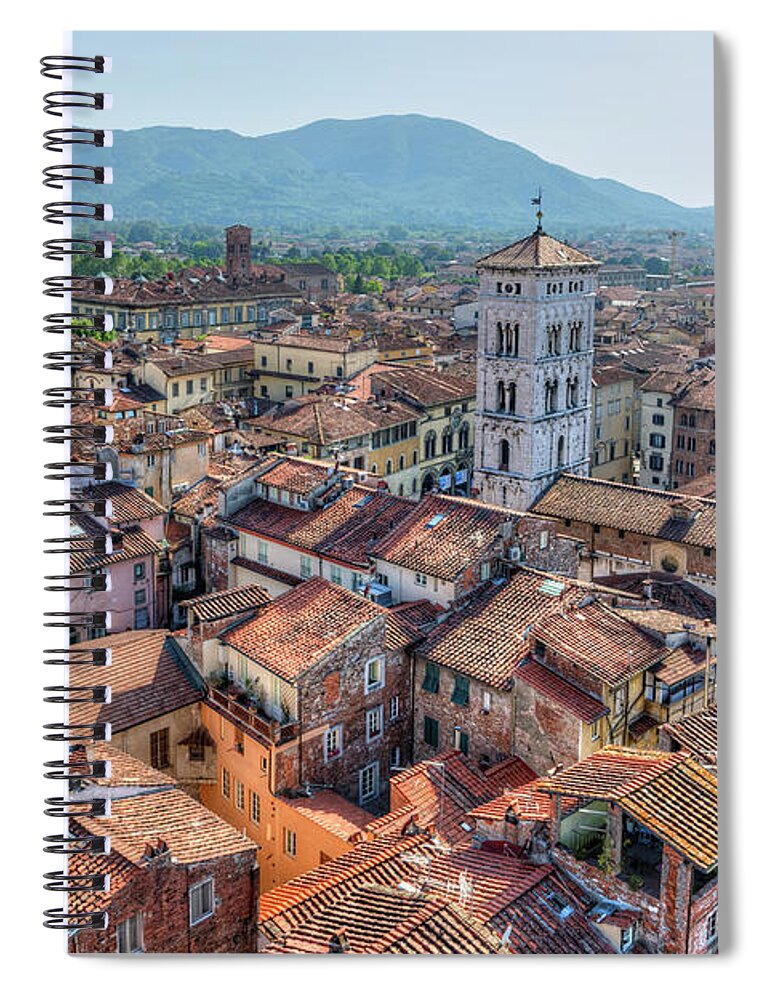 Lucca Spiral Notebook featuring the photograph Lucca - Italy by Joana Kruse