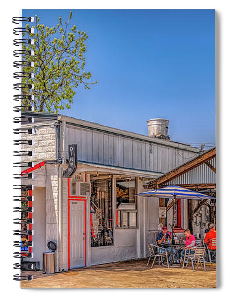 Boerne Spiral Notebook featuring the photograph Lunch Time in Boerne Texas by G Lamar Yancy