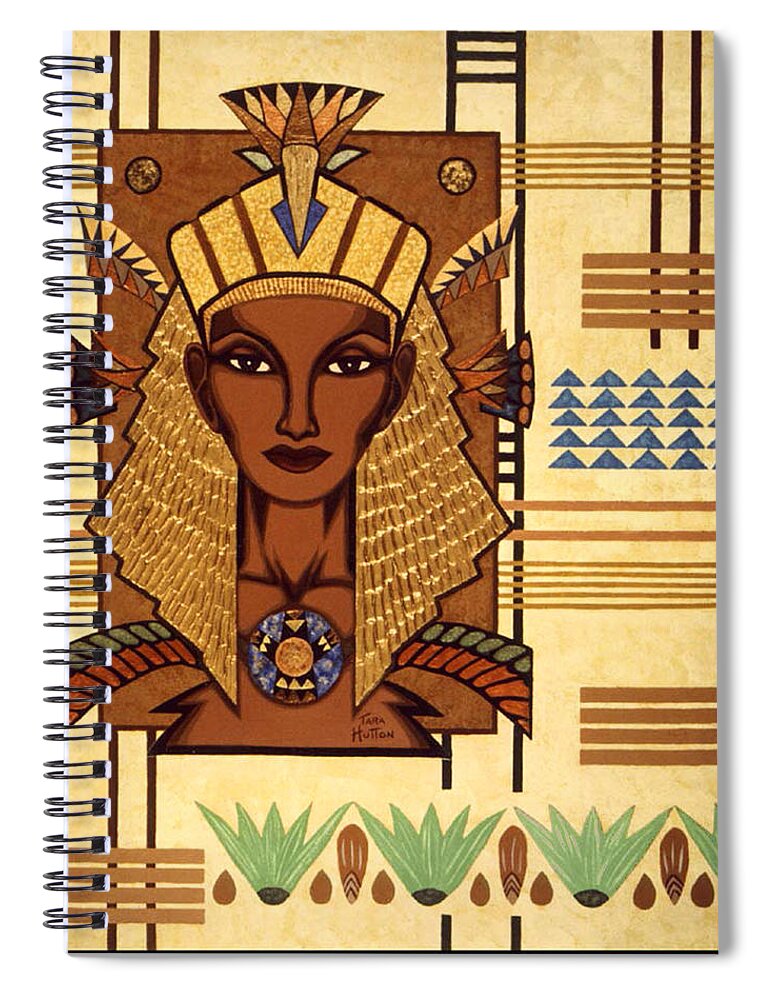 Egyptian Spiral Notebook featuring the painting Luxor DeLuxe by Tara Hutton