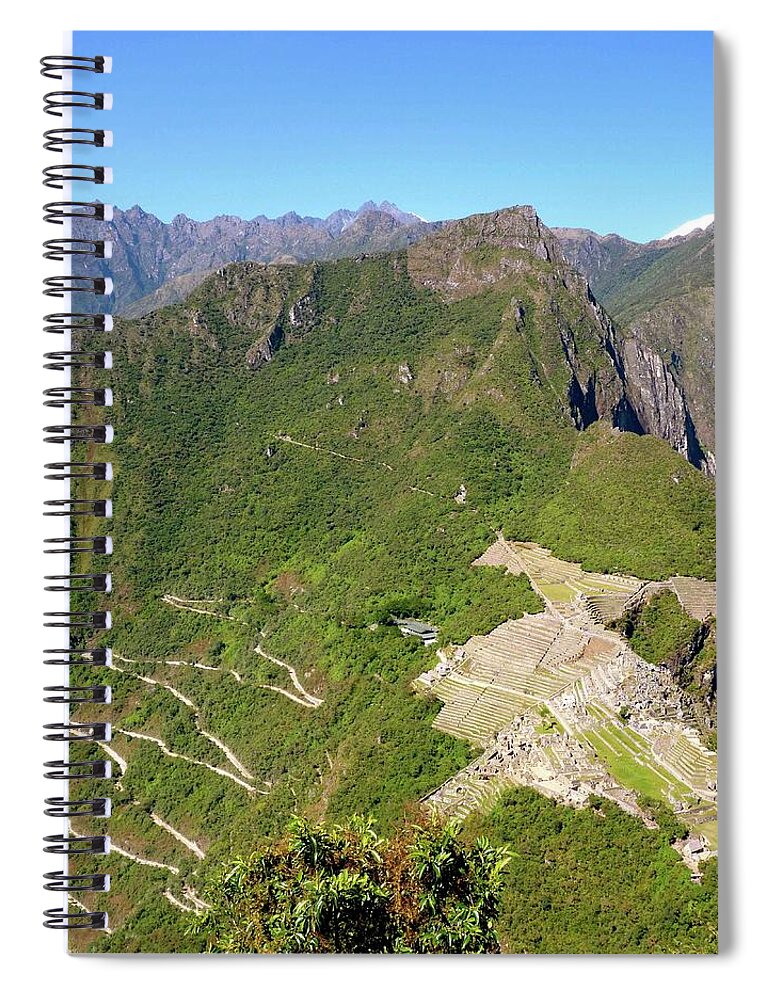 Tranquility Spiral Notebook featuring the photograph Machu Picchu by Cute Kitten Images