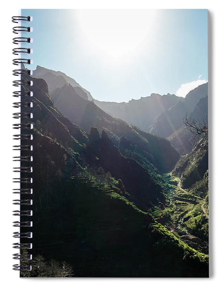 Madeira Spiral Notebook featuring the photograph Madeira Island Interior by Claudio Maioli