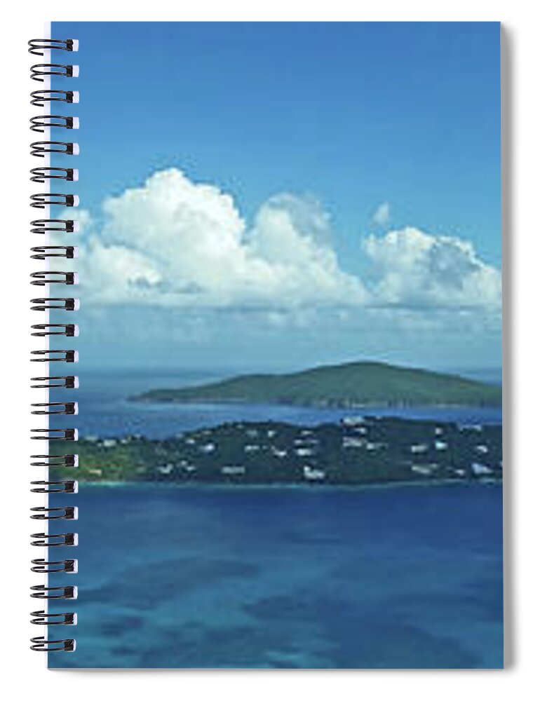 Magens Bay Spiral Notebook featuring the photograph Magens Panorama by Climate Change VI - Sales
