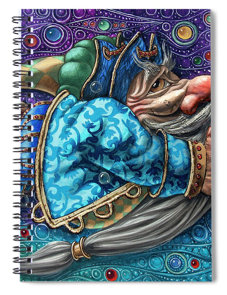Painting Spiral Notebook featuring the painting Magic Flight#2 by Victor Molev