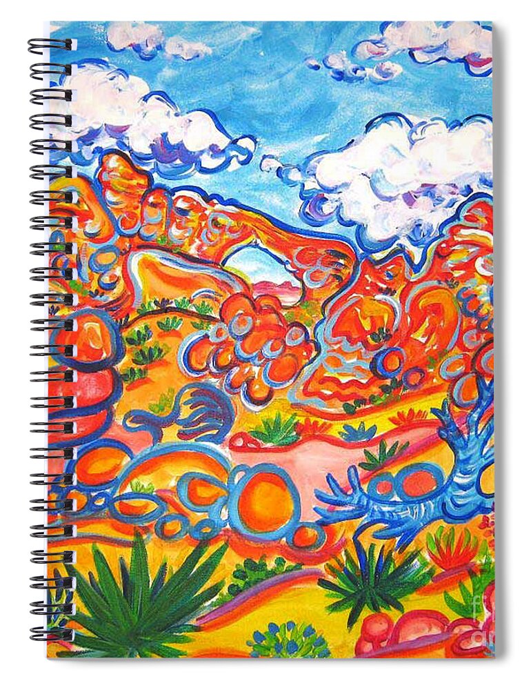 Arches Painting Spiral Notebook featuring the painting Magnificant Arch by Rachel Houseman