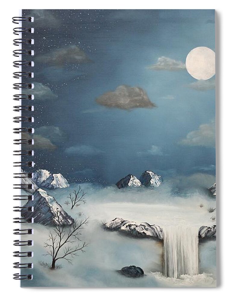 Landscape Spiral Notebook featuring the painting Make a Wish by Berlynn