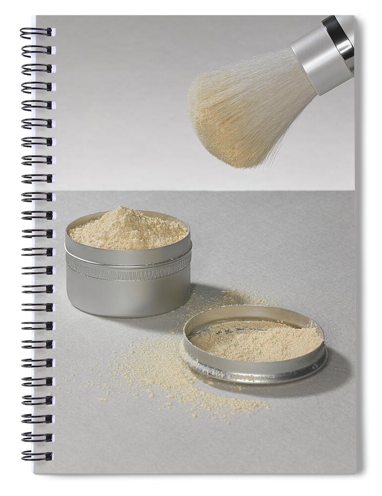 Heap Spiral Notebook featuring the photograph Make Up Powder by Adrian Burke