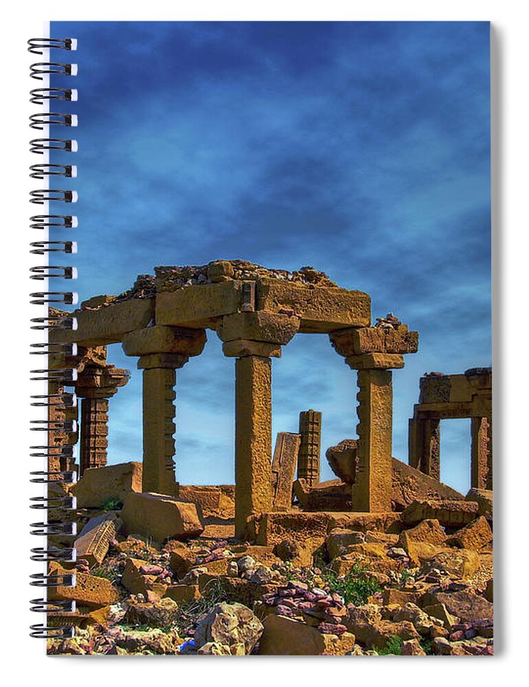 Outdoors Spiral Notebook featuring the photograph Makli Thatha Sindh Pakistan by Sm Rafiq Photography.