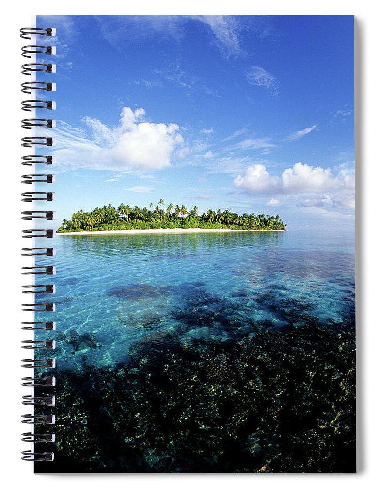 Atoll Spiral Notebook featuring the photograph Maldives, Southern Atolls, Huvadhu by Tropicalpixsingapore