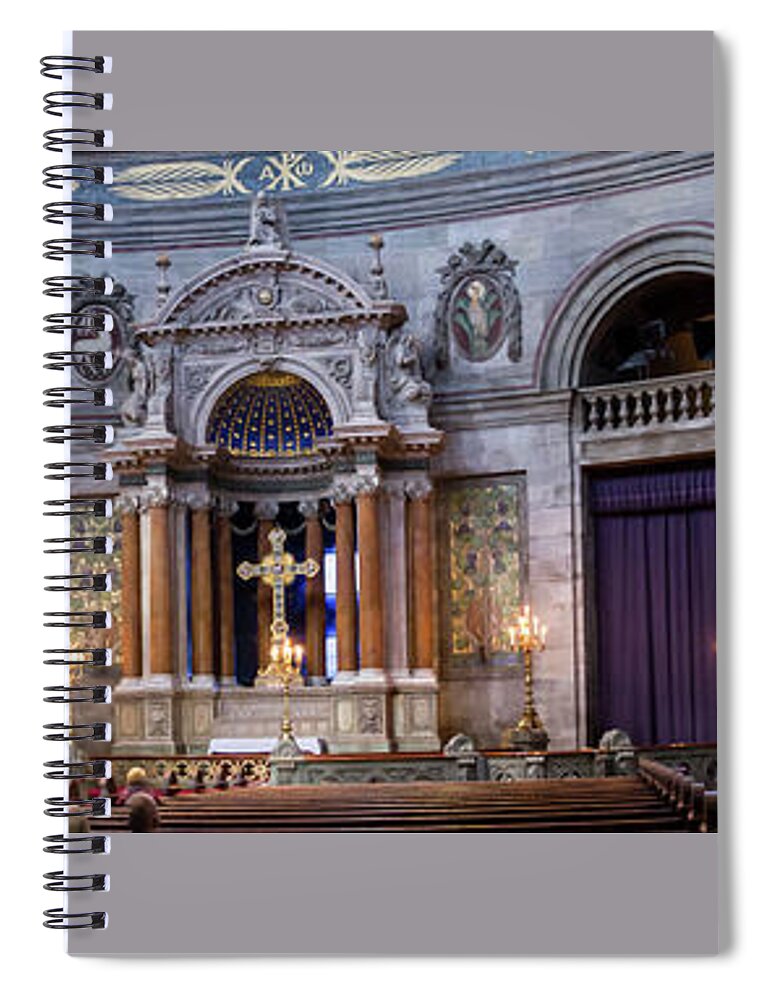 Copenhagen Spiral Notebook featuring the photograph Marble Church by Agnes Caruso