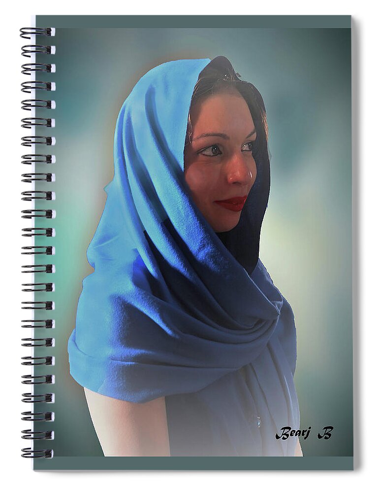 Woman Spiral Notebook featuring the photograph Mariam by Bearj B Photo Art