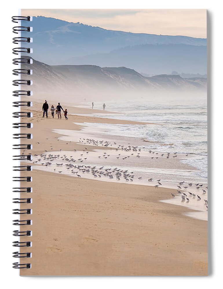 Marina State Beach Spiral Notebook featuring the photograph Marina State Beach by Derek Dean