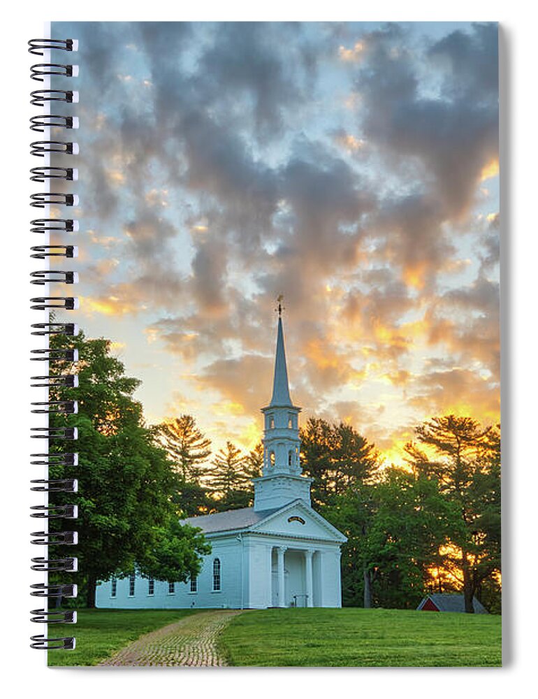 Martha-mary Chapel Spiral Notebook featuring the photograph Martha-Mary Chapel by Juergen Roth