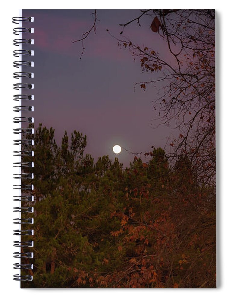Moon Spiral Notebook featuring the photograph Marvelous Moonrise by Alison Frank