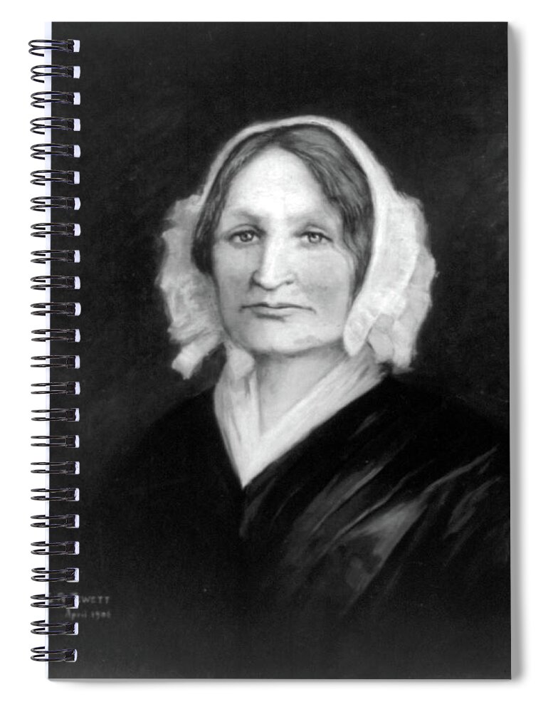 19th Century Spiral Notebook featuring the painting Mary Lyon, American Educator by Science Source